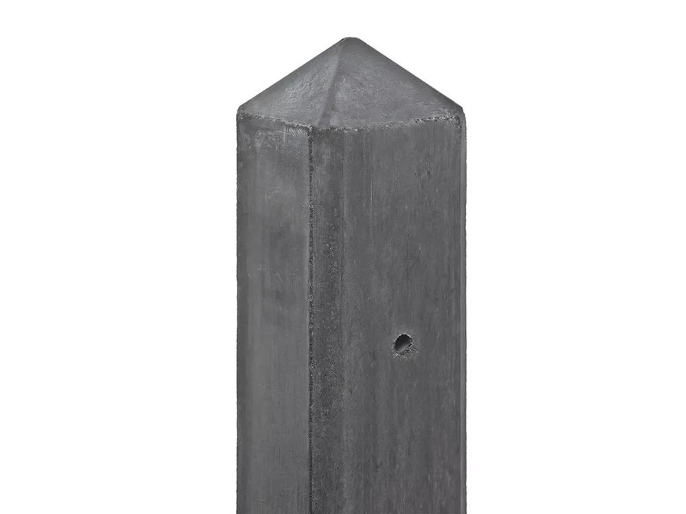Betonpaal punt antraciet ongecoat (tbv 1 onderplaat) 10x10x280
