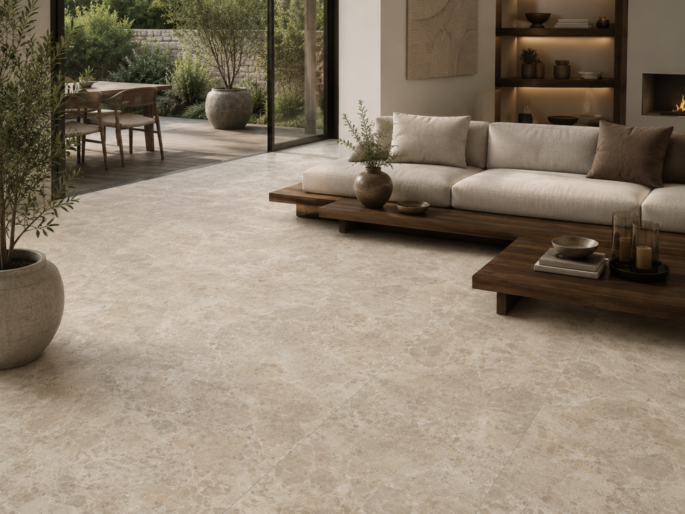 Keramische tegel Eaton beige 100x100x3

