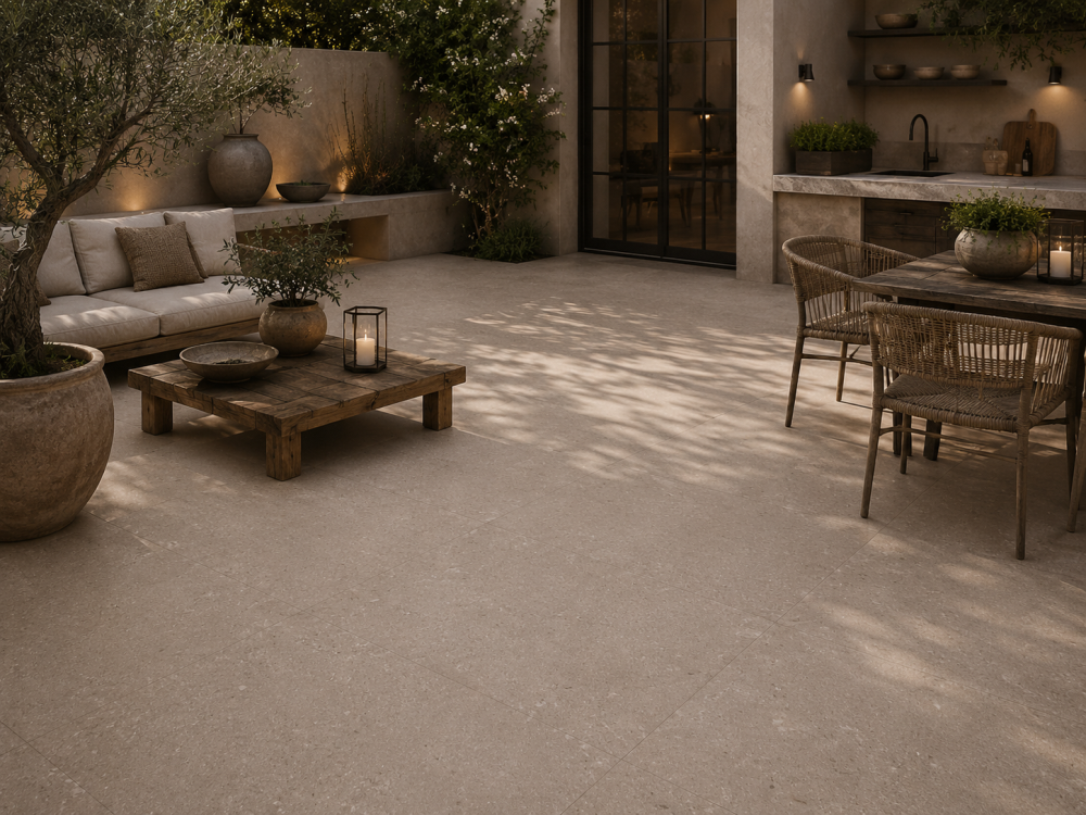 Keramische tegel Rowville beige 90x90x3
