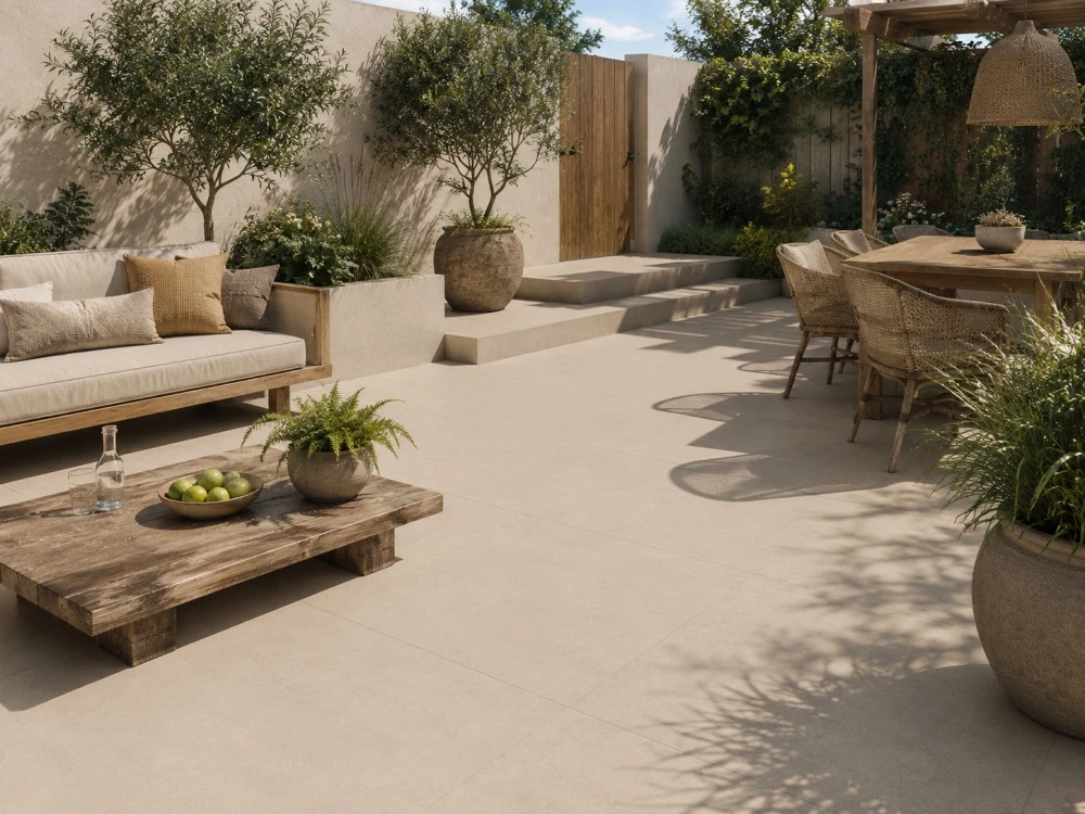 Keramische tegel Terazona sand 100x100x2
