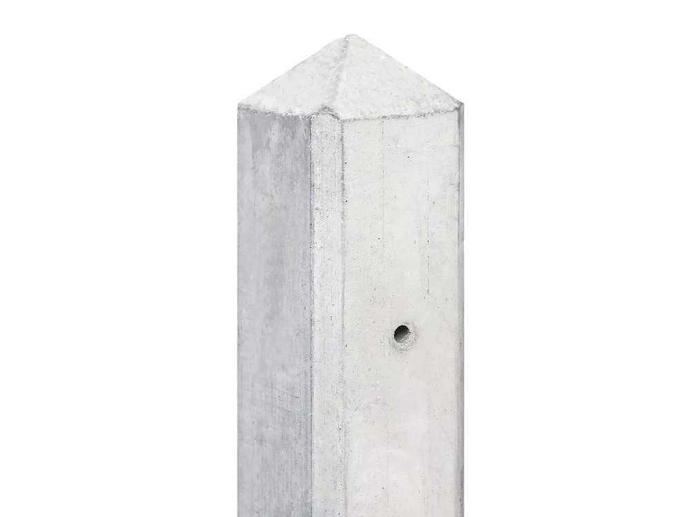 Betonhoekpaal punt grijs (tbv 1 onderplaat) 10x10x280
