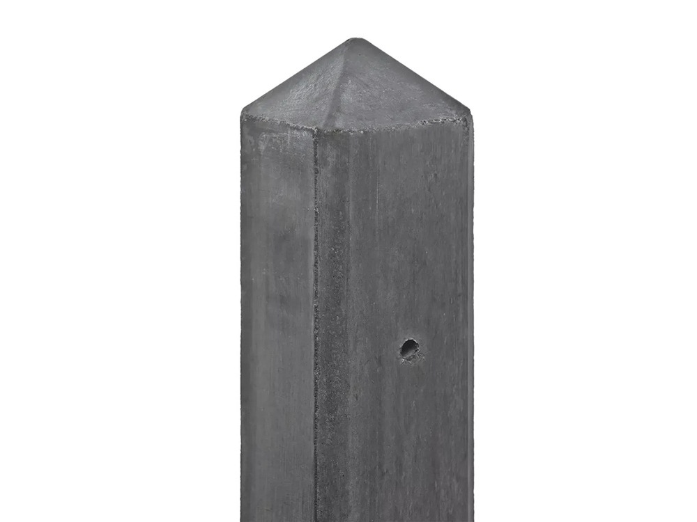 Betonpaal punt antraciet ongecoat (tbv 1 onderplaat) 10x10x280
