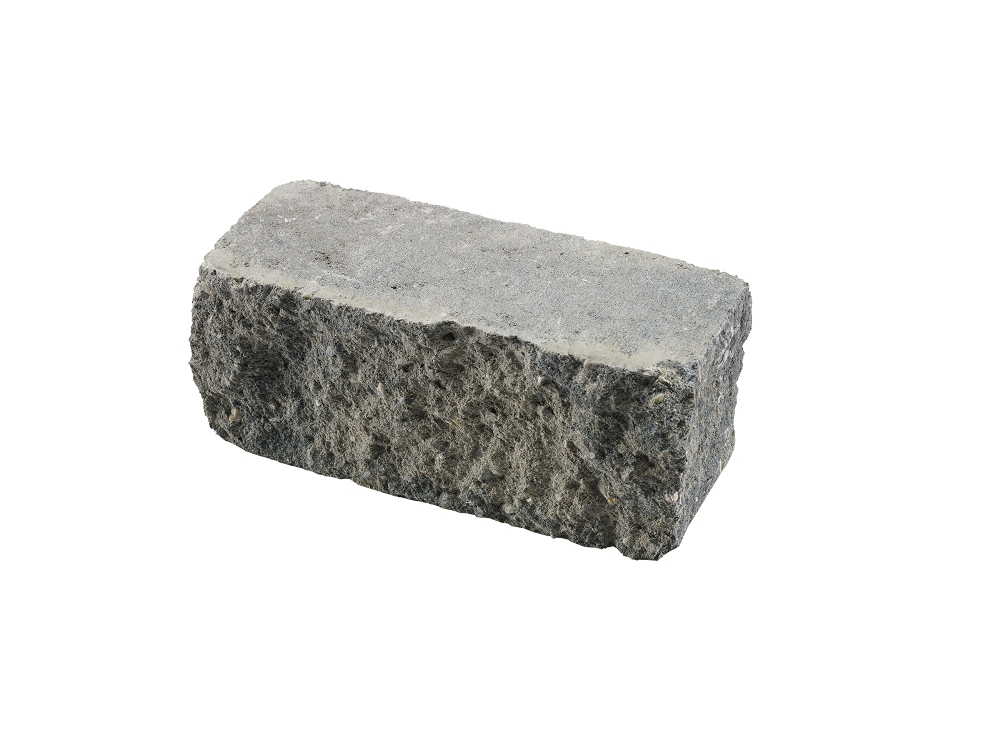 Granuwall 12x12x30 grijs/zwart
