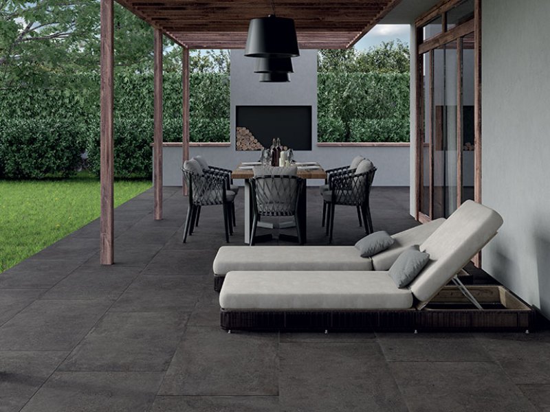 Keramische tegel Vigo negro 100x100x2

