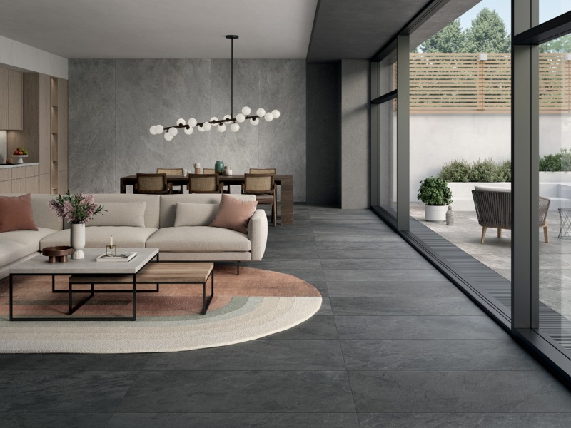 Keramische tegel Zaragoza negro 90x90x2
