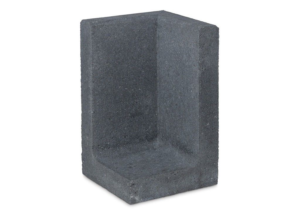 L-hoekelement 30x30x50 antraciet

