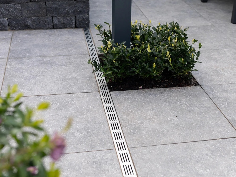 Slimline goot 1 meter aluminium
