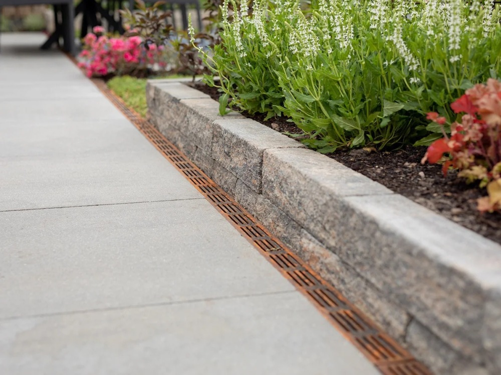 Slimline goot 1 meter corten

