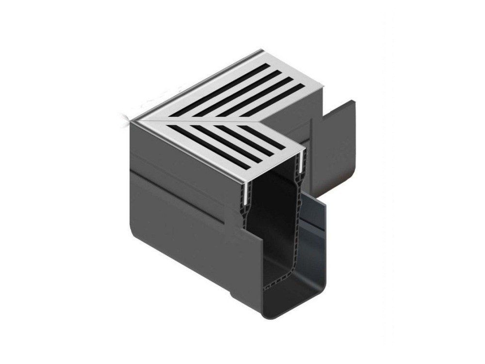 Slimline hoekstuk aluminium
