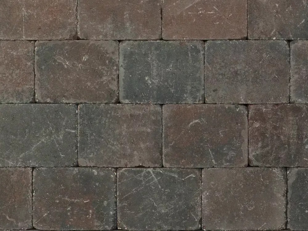 Trommelsteen 15x20x6 bruin-zwart
