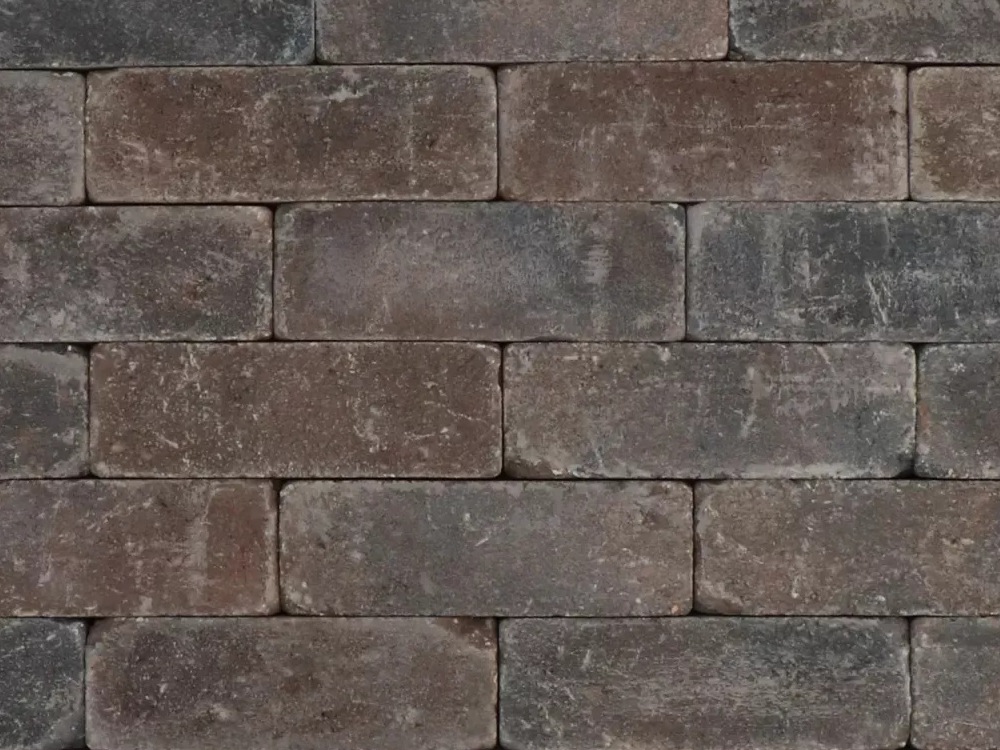 Trommelsteen 7x21x7 bruin-zwart
